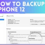 HOW TO BACKUP IPHONE 12